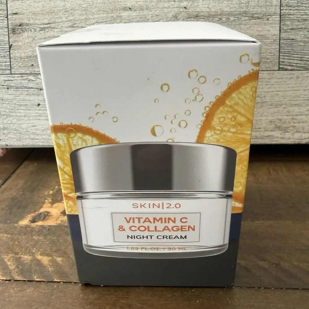 SKIN 2.0 VITAMIN C & COLLAGEN NIGHT CREAM 1.69 OZ / 50 ML Firms and Lifts New